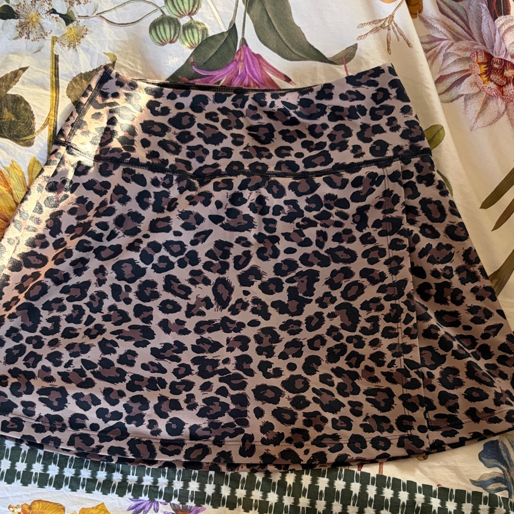 Abercrombie & Fitch Brown Leopard Mini Skort